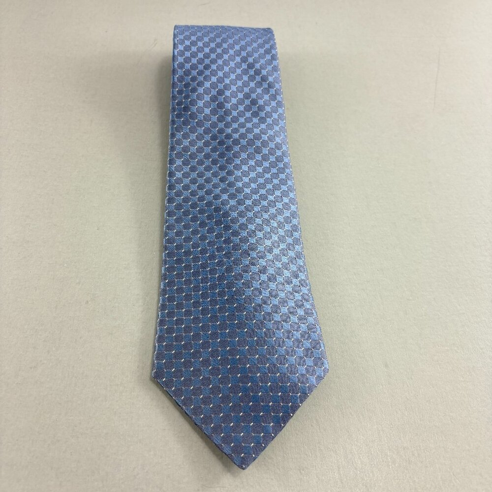 Van Heusen Blueish Purple Check Men's Extra Long Tie 3 3/4" x 62"